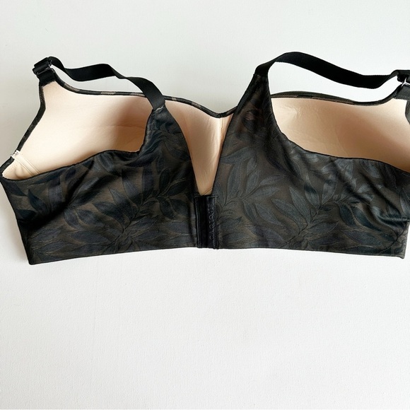 Cacique Invisible Lace Backsmoother Balconette Bra Black Size 48DD Black - Picture 2 of 8